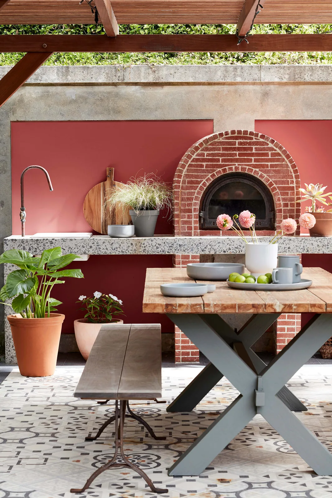Tuscan Red 140 Grey Teal 226