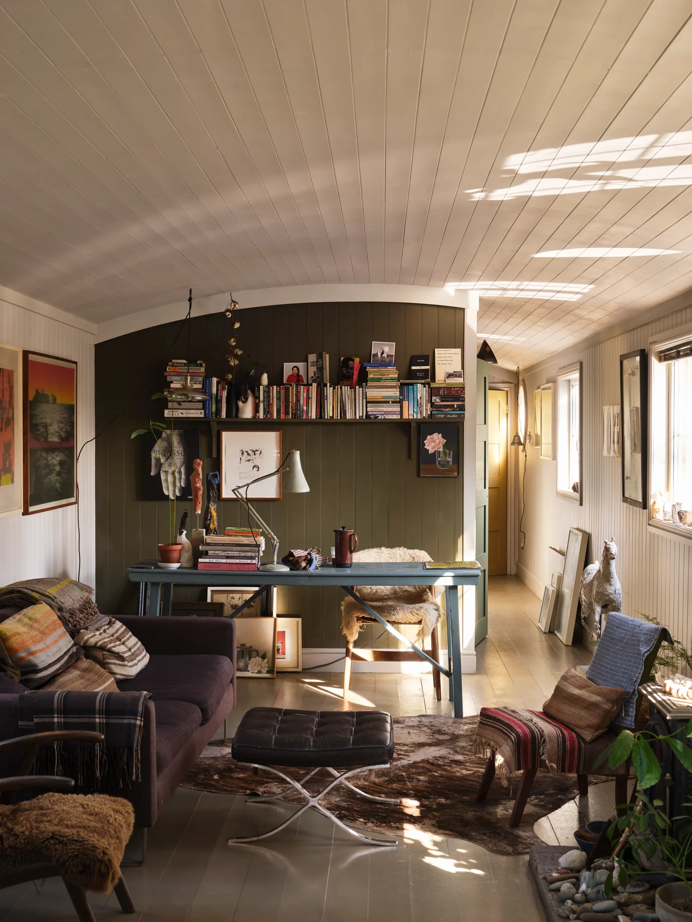 Farrow & Ball: Purbeck Stone, Mouse’s Back, Sap Green, Dove Tale, Duster, Cardamom